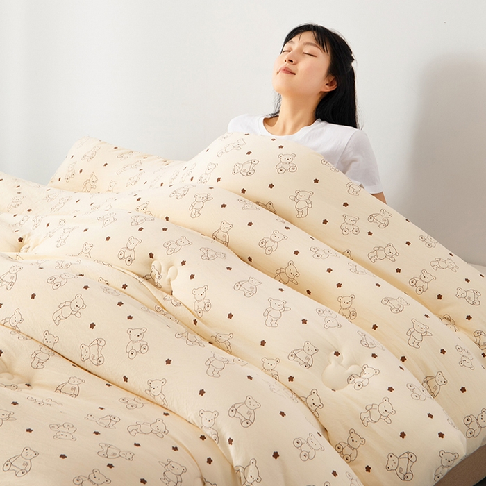 91家纺网 家纺一手货源 找家纺 （总）小叮当家纺仓储工厂店 （买家秀爆款不断货）2025新款A类母婴级卡通百分百新疆棉花被子全棉纯棉水洗棉被