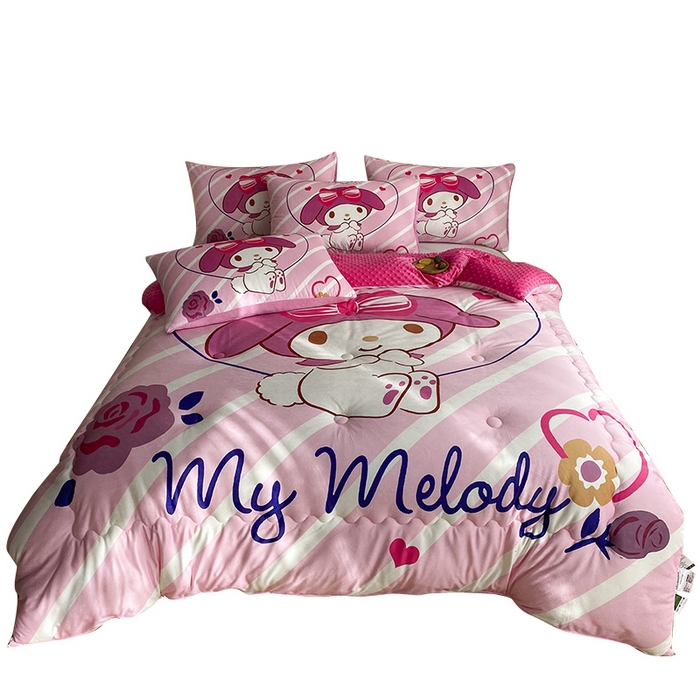 91家纺网 家纺一手货源 找家纺 一电 跨境电商可真空儿童豆豆被幼儿园秋冬被芯宝宝婴儿午睡小盖被盖毯小宝宝四季通用 咪咪美乐