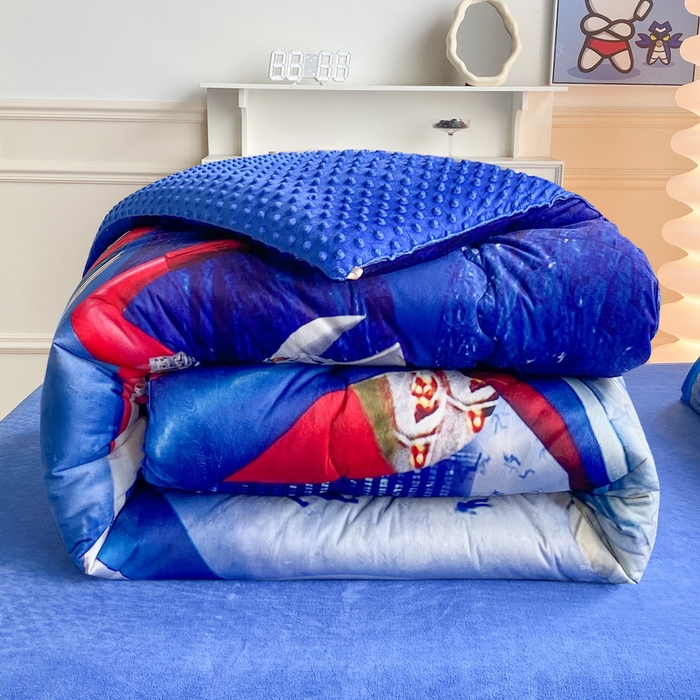 91家纺网 家纺一手货源 找家纺 （总）一电 跨境电商可真空儿童豆豆被幼儿园秋冬被芯宝宝婴儿午睡小盖被盖毯小宝宝四季通用