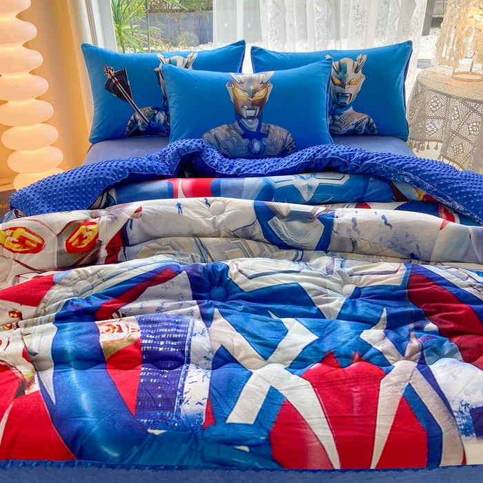 91家纺网 家纺一手货源 找家纺 （总）一电 跨境电商可真空儿童豆豆被幼儿园秋冬被芯宝宝婴儿午睡小盖被盖毯小宝宝四季通用