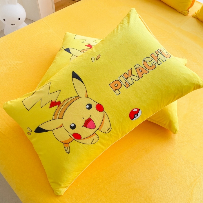 91家纺网 家纺一手货源 找家纺 一电 跨境电商可真空儿童豆豆被幼儿园秋冬被芯宝宝婴儿午睡小盖被盖毯小宝宝四季通用 奔跑皮卡丘