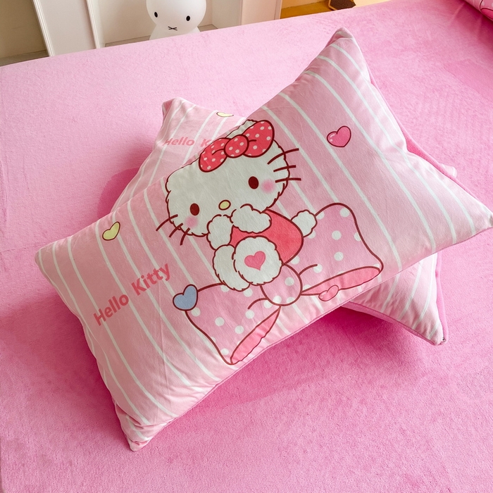 91家纺网 家纺一手货源 找家纺 一电 跨境电商可真空儿童豆豆被幼儿园秋冬被芯宝宝婴儿午睡小盖被盖毯小宝宝四季通用 害羞KT