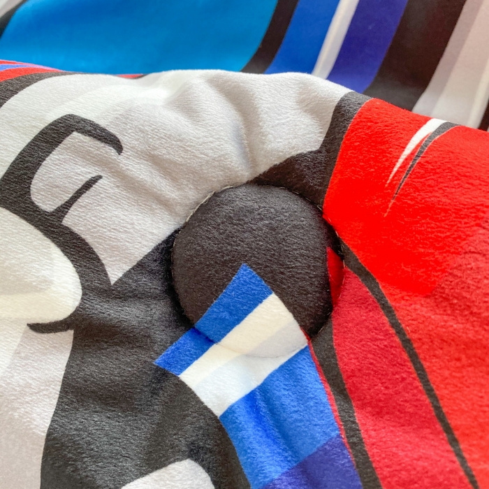 91家纺网 家纺一手货源 找家纺 一电 跨境电商可真空儿童豆豆被幼儿园秋冬被芯宝宝婴儿午睡小盖被盖毯小宝宝四季通用 圈圈机器人