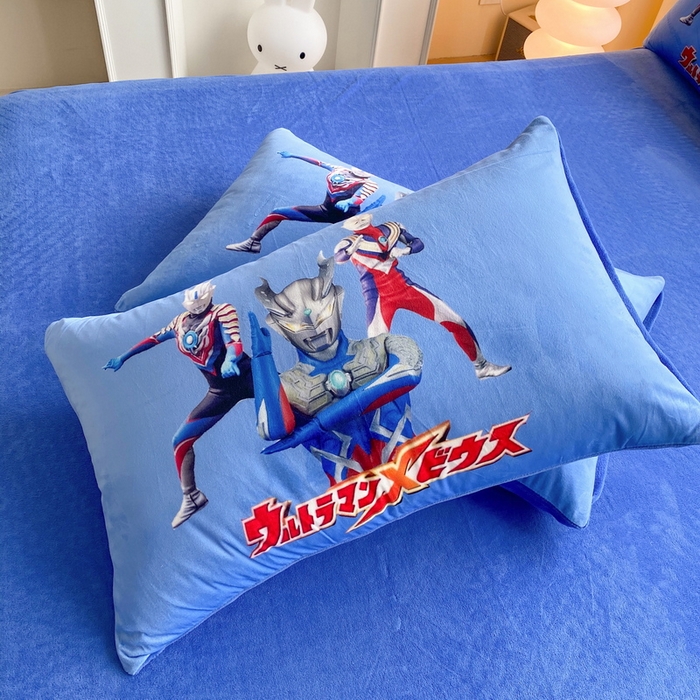 91家纺网 家纺一手货源 找家纺 一电 跨境电商可真空儿童豆豆被幼儿园秋冬被芯宝宝婴儿午睡小盖被盖毯小宝宝四季通用 奥特警卫队