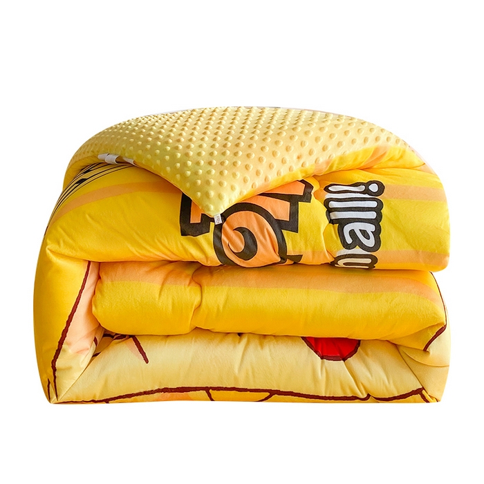 91家纺网 家纺一手货源 找家纺 一电 跨境电商可真空儿童豆豆被幼儿园秋冬被芯宝宝婴儿午睡小盖被盖毯小宝宝四季通用 草莓皮卡丘