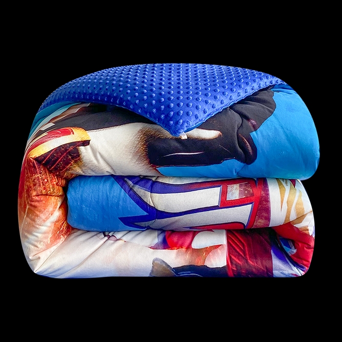 91家纺网 家纺一手货源 找家纺 一电 跨境电商可真空儿童豆豆被幼儿园秋冬被芯宝宝婴儿午睡小盖被盖毯小宝宝四季通用 闪电奥特曼