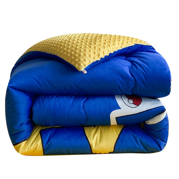 91家纺网 家纺一手货源 找家纺 一电 跨境电商可真空儿童豆豆被幼儿园秋冬被芯宝宝婴儿午睡小盖被盖毯小宝宝四季通用 淘气皮卡丘