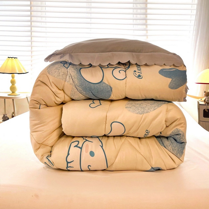 91家纺网 家纺一手货源 找家纺 一电 2024跨境电商可真空儿童被幼儿园秋冬被芯宝宝婴儿午睡小盖被盖毯小宝宝四季通用 爱心玉桂狗