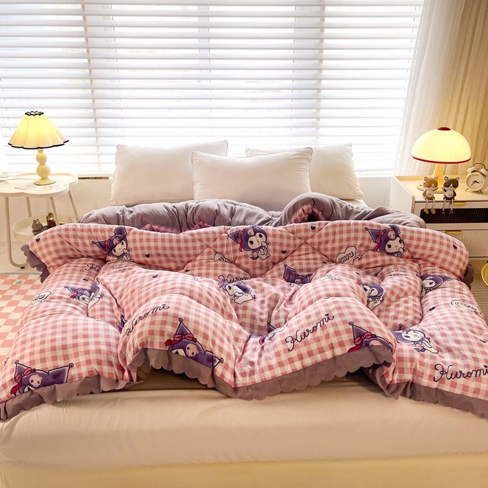 91家纺网 家纺一手货源 找家纺 一电 2024跨境电商可真空儿童被幼儿园秋冬被芯宝宝婴儿午睡小盖被盖毯小宝宝四季通用 欢乐库洛米