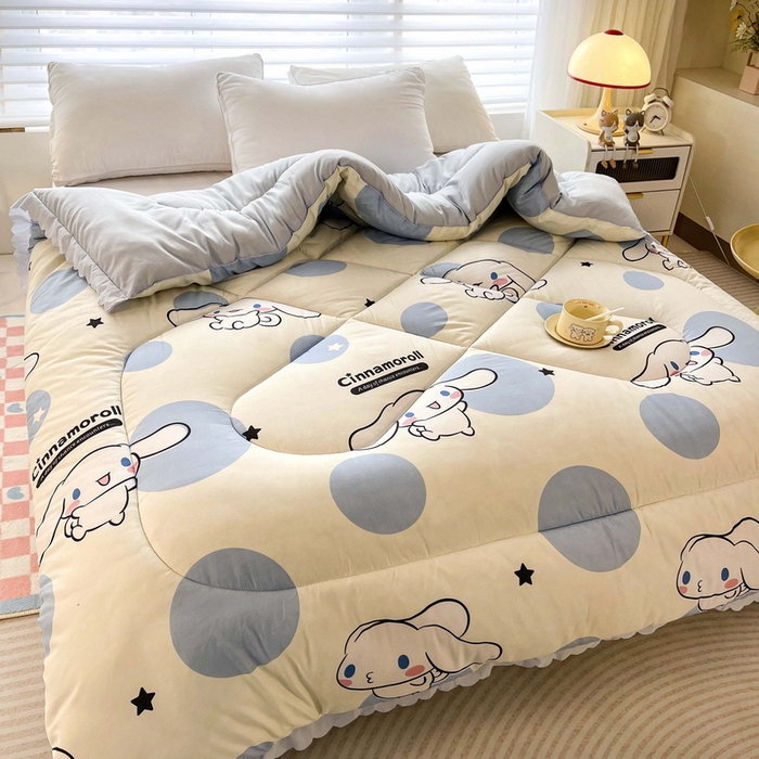 91家纺网 家纺一手货源 找家纺 一电 2024跨境电商可真空儿童被幼儿园秋冬被芯宝宝婴儿午睡小盖被盖毯小宝宝四季通用 圈圈玉桂狗