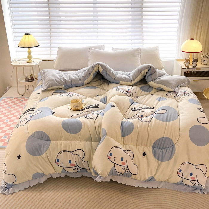 91家纺网 家纺一手货源 找家纺 一电 2024跨境电商可真空儿童被幼儿园秋冬被芯宝宝婴儿午睡小盖被盖毯小宝宝四季通用 圈圈玉桂狗