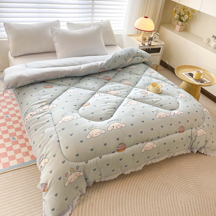 91家纺网 家纺一手货源 找家纺 一电 2024跨境电商可真空儿童被幼儿园秋冬被芯宝宝婴儿午睡小盖被盖毯小宝宝四季通用 星空玉桂狗