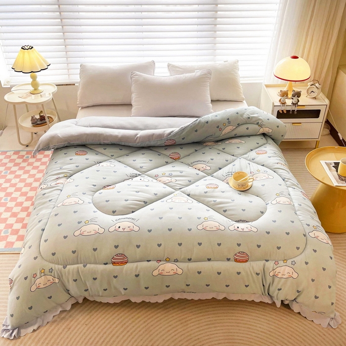 91家纺网 家纺一手货源 找家纺 一电 2024跨境电商可真空儿童被幼儿园秋冬被芯宝宝婴儿午睡小盖被盖毯小宝宝四季通用 星空玉桂狗