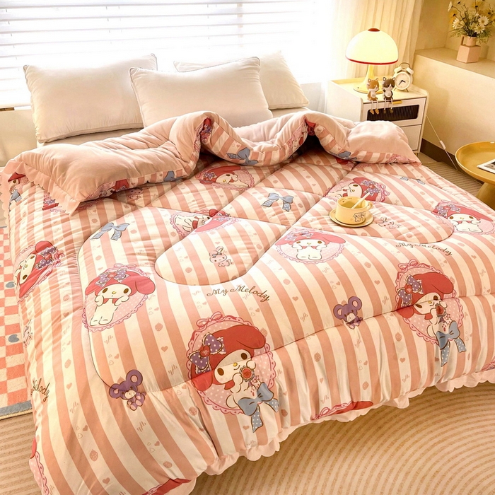 91家纺网 家纺一手货源 找家纺 一电 2024跨境电商可真空儿童被幼儿园秋冬被芯宝宝婴儿午睡小盖被盖毯小宝宝四季通用 田园美乐蒂