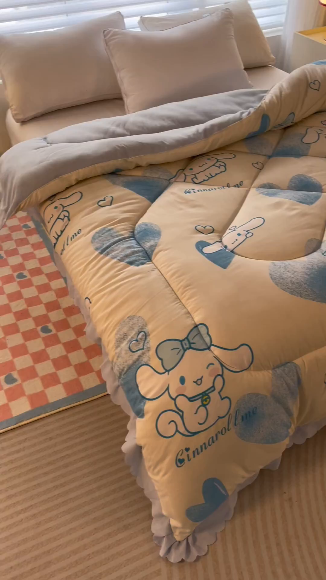 91家纺网 家纺一手货源 找家纺 一电 2024跨境电商可真空儿童被幼儿园秋冬被芯宝宝婴儿午睡小盖被盖毯小宝宝四季通用 爱心玉桂狗