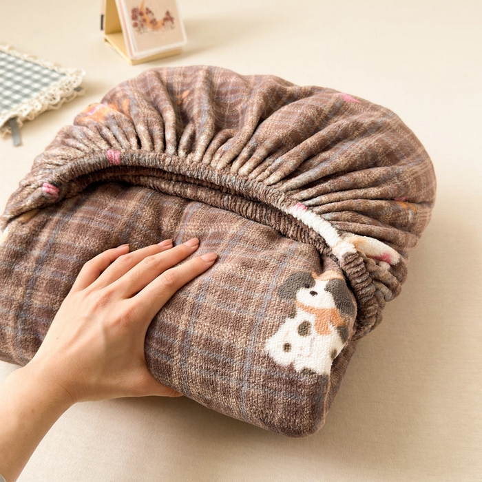 91家纺网 家纺一手货源 找家纺 丽美人家纺 2025年牛奶绒小版印花床笠单床笠床笠单件 英伦小狗