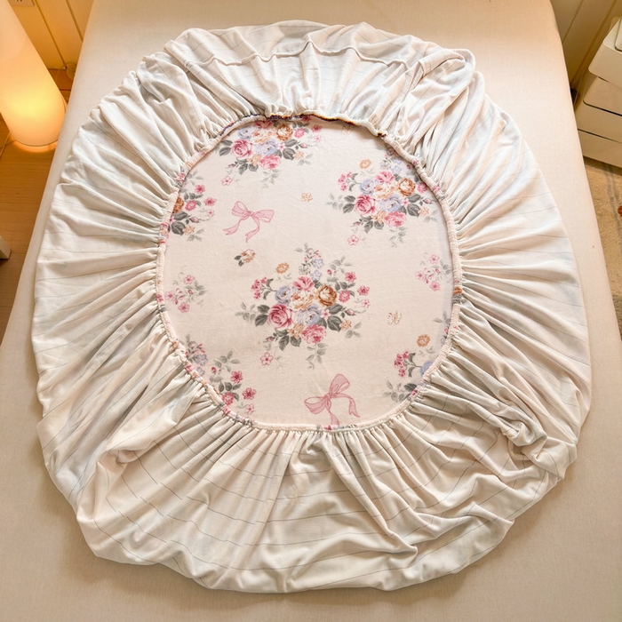 91家纺网 家纺一手货源 找家纺 丽美人家纺 2025年牛奶绒小版印花床笠单床笠床笠单件 春风沐歌