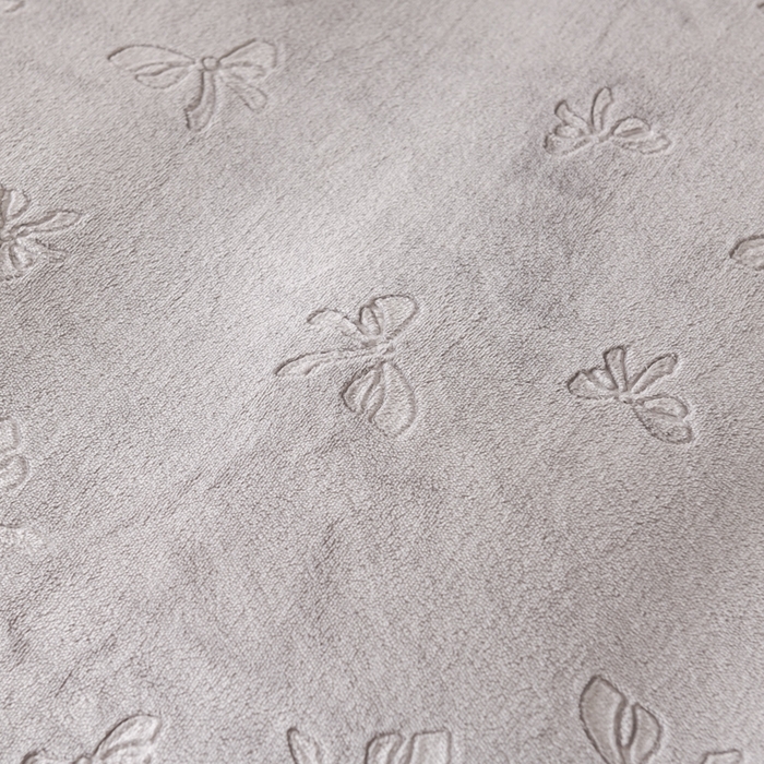 91家纺网 家纺一手货源 找家纺 米瑞娜 2025新款牛奶绒四件套 蝴蝶结-浅灰