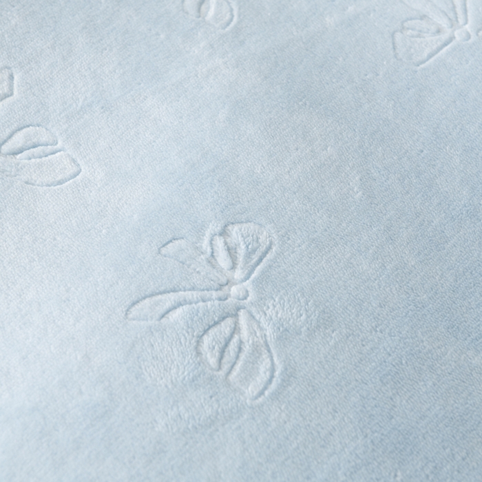 91家纺网 家纺一手货源 找家纺 米瑞娜 2025新款牛奶绒四件套 蝴蝶结-天蓝