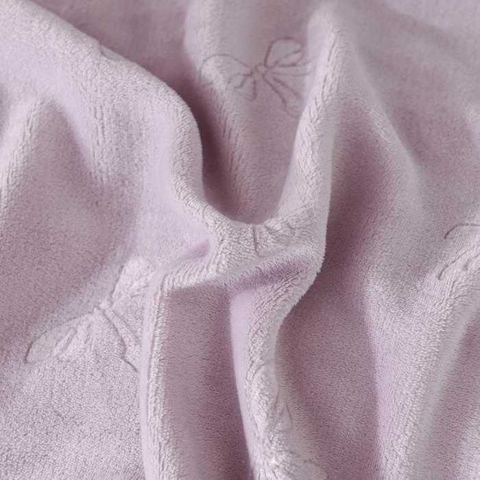 91家纺网 家纺一手货源 找家纺 米瑞娜 2025新款牛奶绒四件套 蝴蝶结-香芋紫