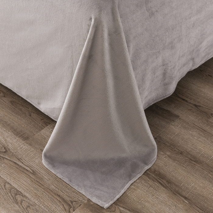 91家纺网 家纺一手货源 找家纺 米瑞娜 2025新款牛奶绒四件套 律动-蓝灰