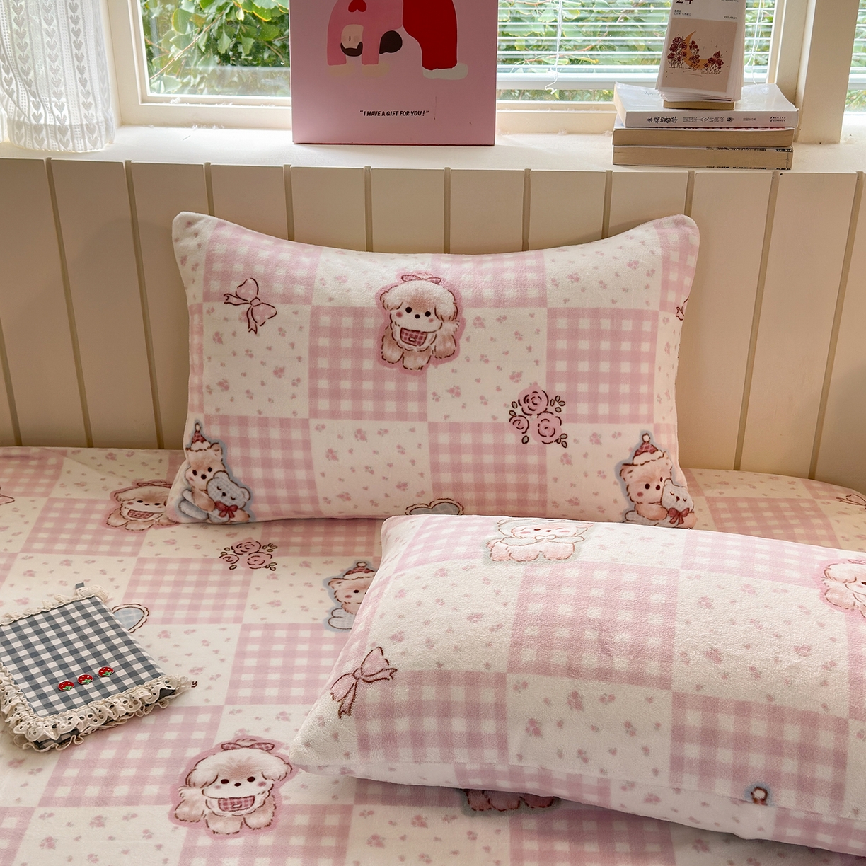 91家纺网 家纺一手货源 找家纺 （总）丽美人家纺 2025新款牛奶绒小版枕套