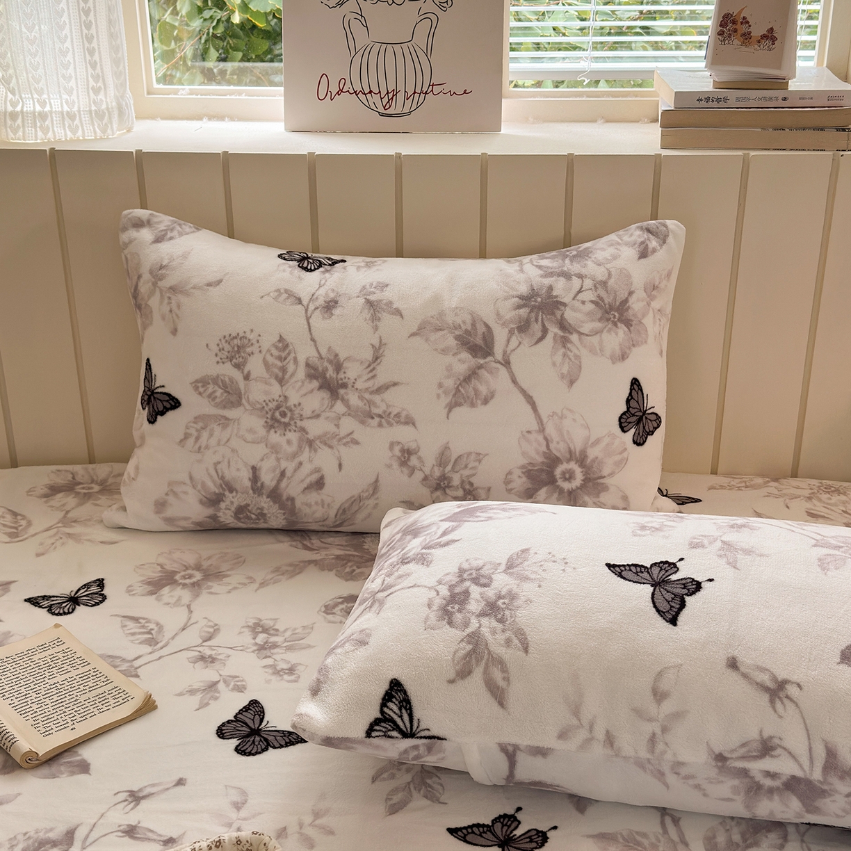 91家纺网 家纺一手货源 找家纺 丽美人家纺 2025新款抖音热款全棉纯棉镂空花边皱皱纱木棉双层纱夏被夏凉被空调被四件套 彩色波点