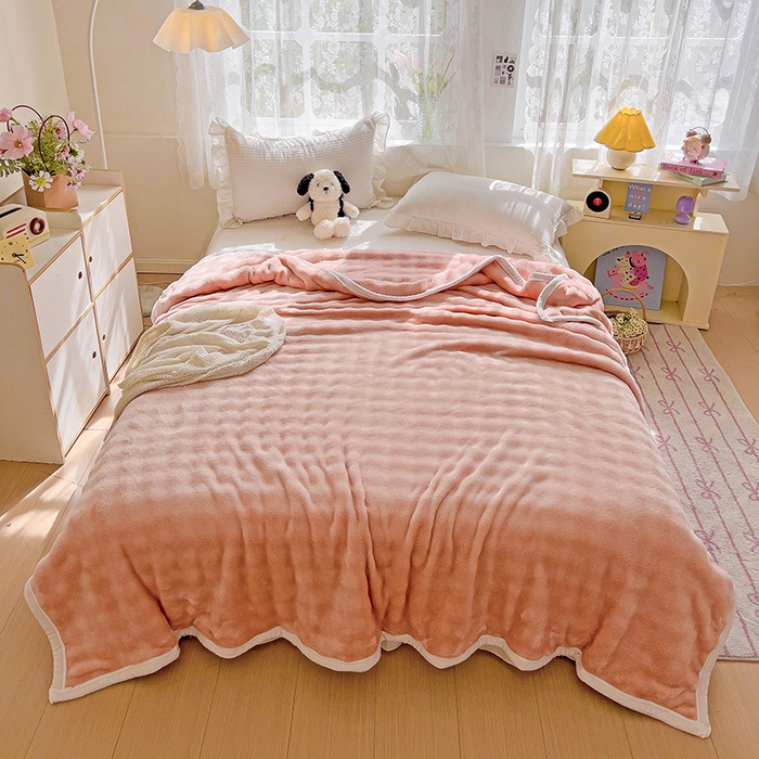 91家纺网 家纺一手货源 找家纺 （总）启发 2025新款泡泡牛奶绒毛毯