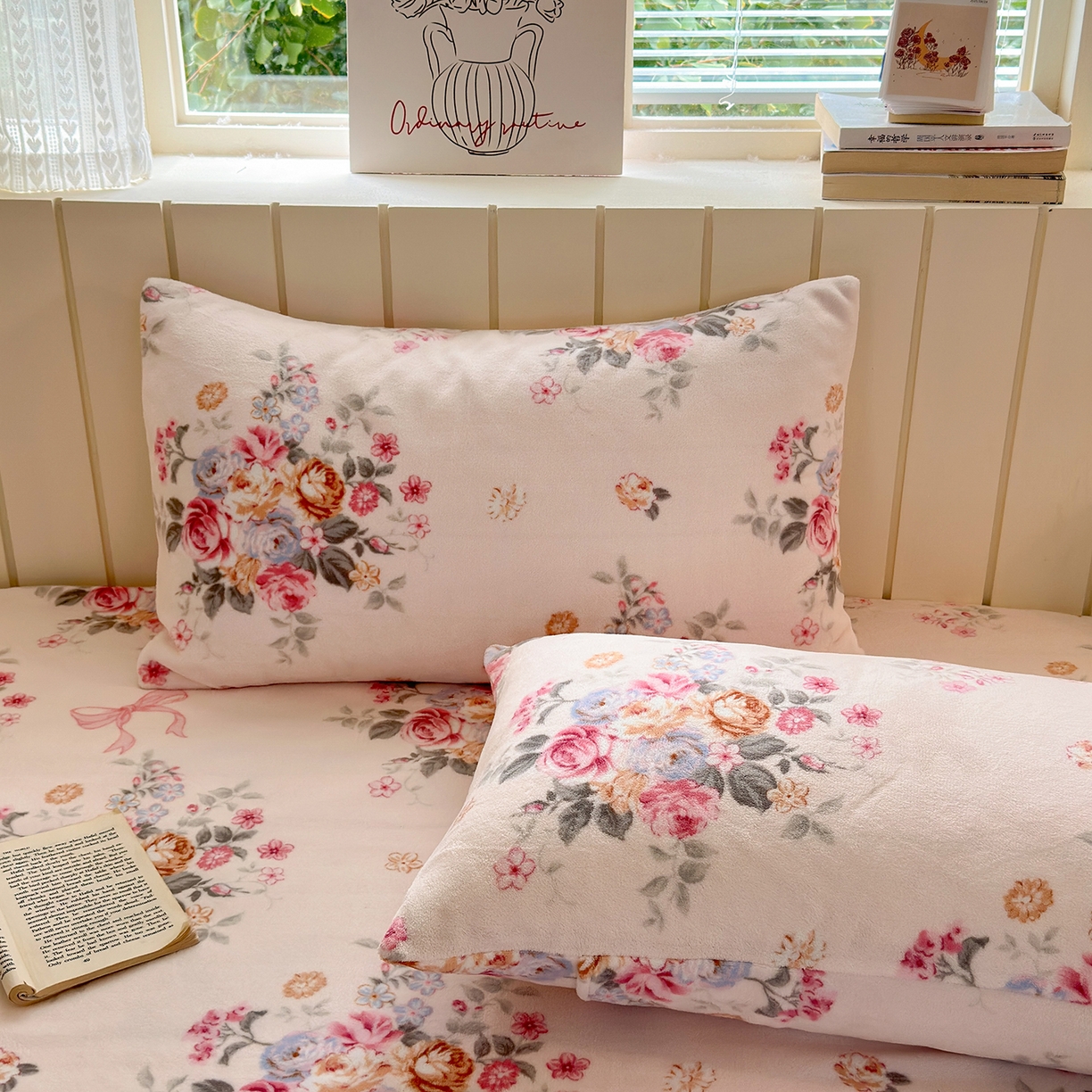 91家纺网 家纺一手货源 找家纺 （总）丽美人家纺 2025新款牛奶绒小版枕套