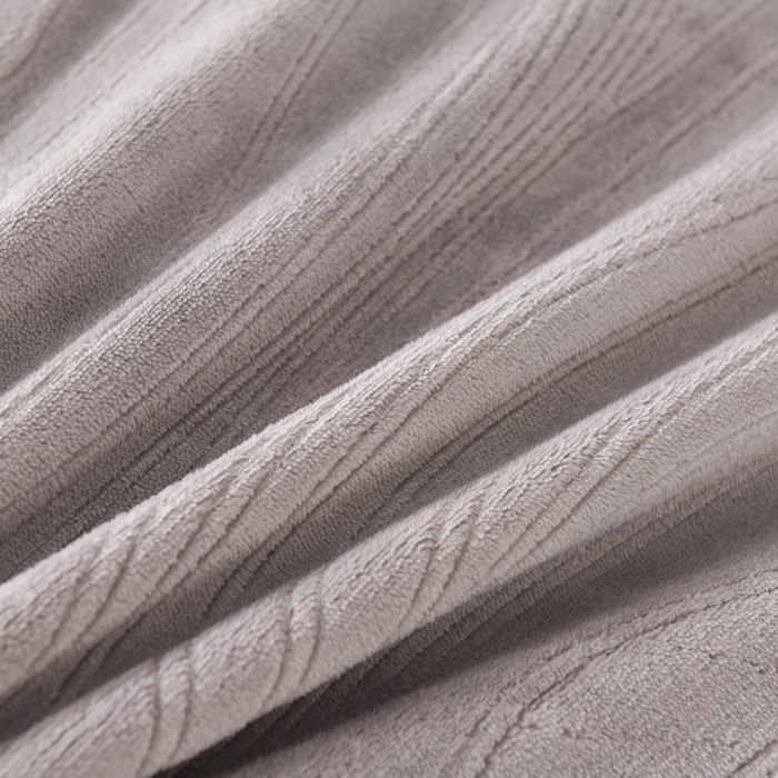 91家纺网 家纺一手货源 找家纺 米瑞娜 2025新款牛奶绒四件套 律动-浅灰