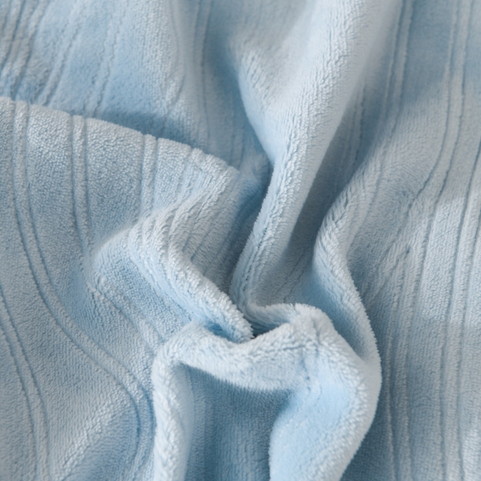 91家纺网 家纺一手货源 找家纺 米瑞娜 2025新款牛奶绒四件套 律动-天蓝