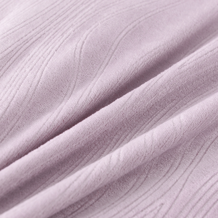 91家纺网 家纺一手货源 找家纺 米瑞娜 2025新款牛奶绒四件套 律动-香芋紫