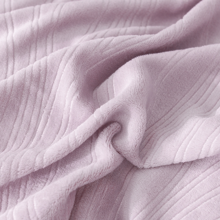 91家纺网 家纺一手货源 找家纺 米瑞娜 2025新款牛奶绒四件套 律动-香芋紫