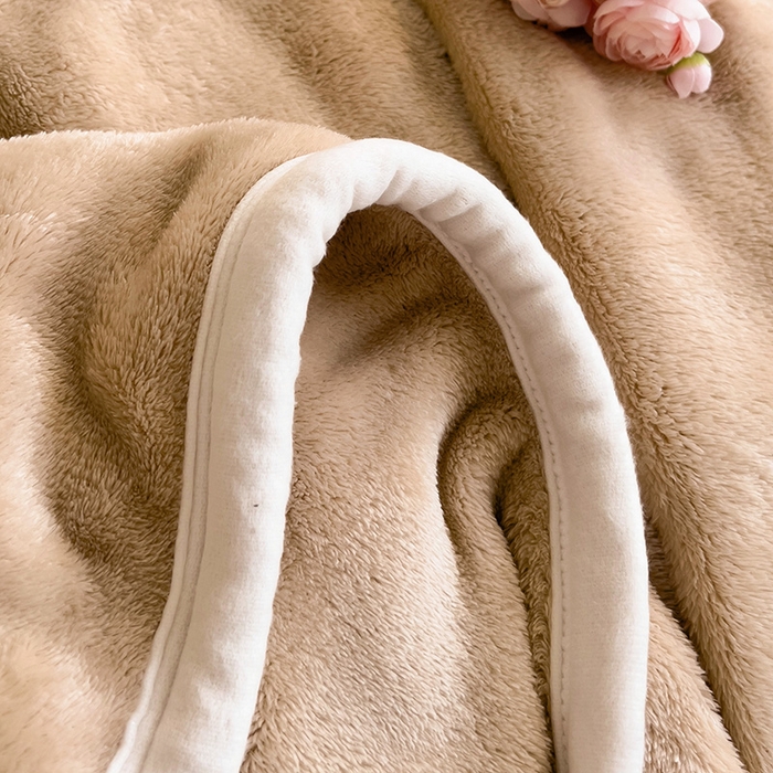 91家纺网 家纺一手货源 找家纺 启发 2025新款泡泡牛奶绒毛毯 泡泡茶咖