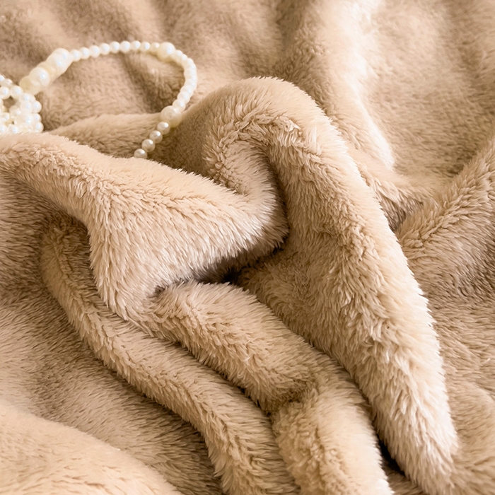 91家纺网 家纺一手货源 找家纺 启发 2025新款泡泡牛奶绒毛毯 泡泡茶咖