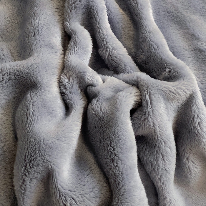 91家纺网 家纺一手货源 找家纺 启发 2025新款泡泡牛奶绒毛毯 泡泡蓝灰