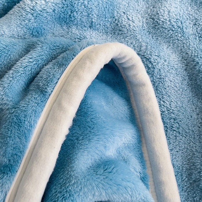 91家纺网 家纺一手货源 找家纺 启发 2025新款泡泡牛奶绒毛毯 泡泡牛仔蓝