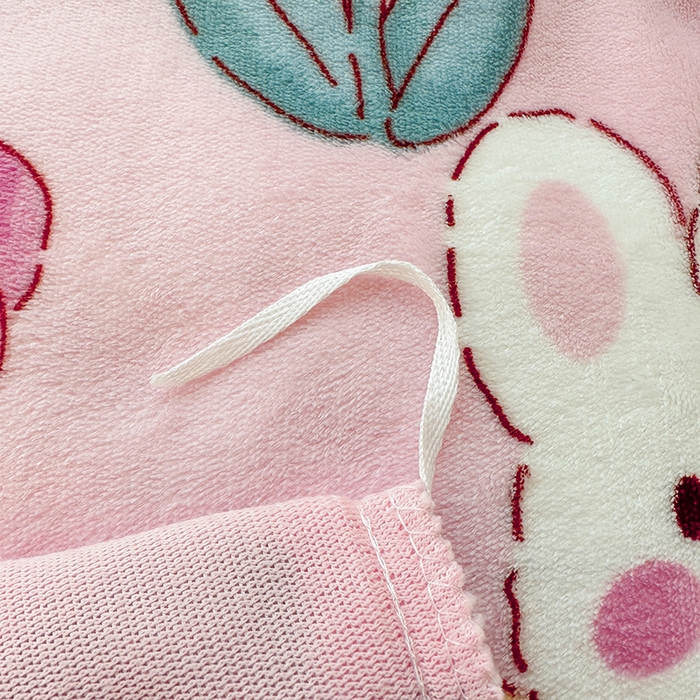 91家纺网 家纺一手货源 找家纺 斯卡诺家纺 2025小清新加厚高克重牛奶绒四件套网红直播爆款 萌萌兔