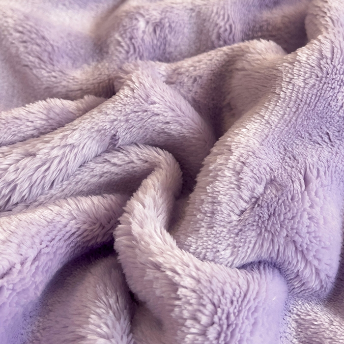 91家纺网 家纺一手货源 找家纺 启发 2025新款泡泡牛奶绒毛毯 泡泡千黛紫