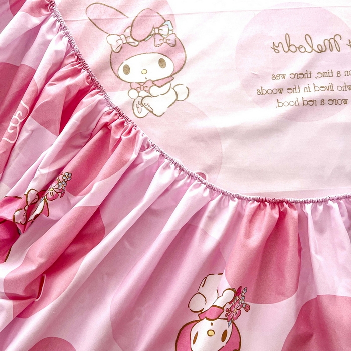 91家纺网 家纺一手货源 找家纺 一电 2024新款四季卡通床笠单件床罩床垫套防滑套宿舍儿童床单定制 圈圈美乐蒂