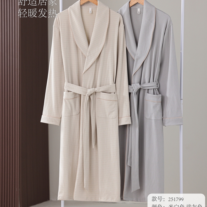 91家纺网 家纺一手货源 找家纺 （总）洛兰沙家居馆 2025新款德绒绵竹加厚300克情侣睡衣男女款睡衣（睡袍款）