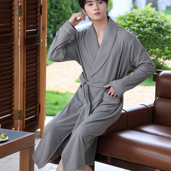 91家纺网 家纺一手货源 找家纺 洛兰沙家居馆 2025新款德绒绵竹加厚300克情侣睡衣男女款睡衣（睡袍款） 251799