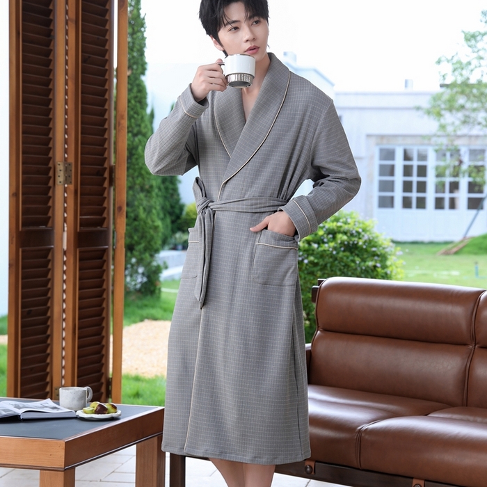 91家纺网 家纺一手货源 找家纺 洛兰沙家居馆 2025新款德绒绵竹加厚300克情侣睡衣男女款睡衣（睡袍款） 251799