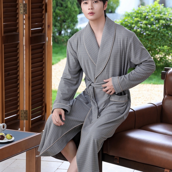 91家纺网 家纺一手货源 找家纺 洛兰沙家居馆 2025新款德绒绵竹加厚300克情侣睡衣男女款睡衣（睡袍款） 251799