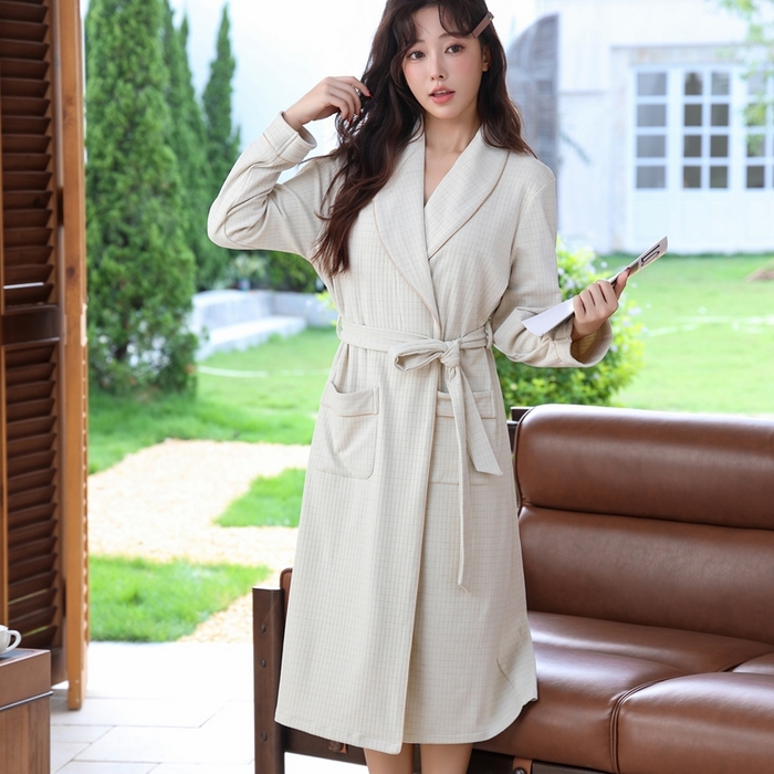 91家纺网 家纺一手货源 找家纺 洛兰沙家居馆 2025新款德绒绵竹加厚300克情侣睡衣男女款睡衣（睡袍款） 259799