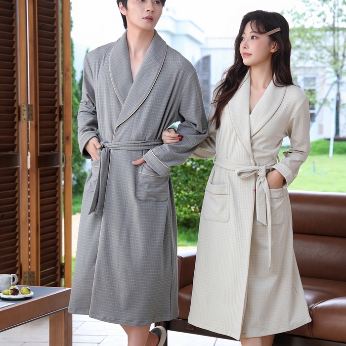 91家纺网 家纺一手货源 找家纺 洛兰沙家居馆 2025新款德绒绵竹加厚300克情侣睡衣男女款睡衣（睡袍款） 组合图 仅供参考不可下单