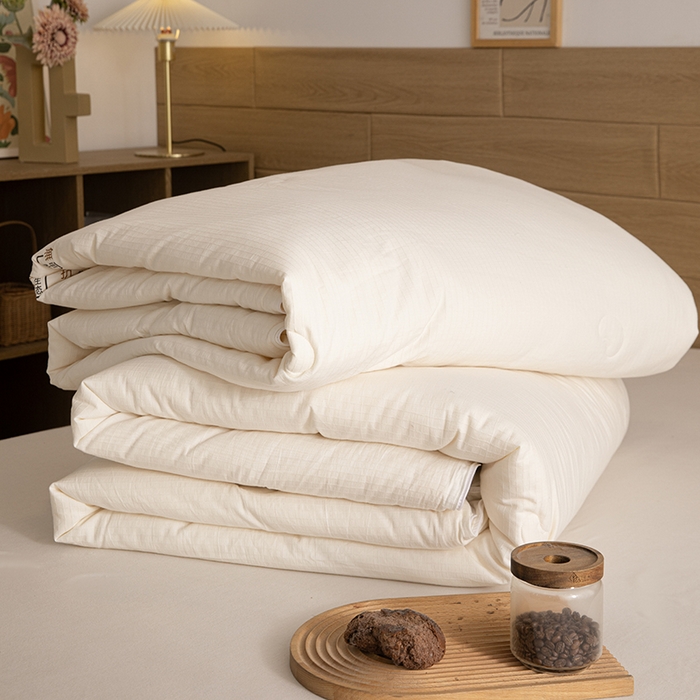 91家纺网 家纺一手货源 找家纺 （总）纪梵茜 2025新款59%大豆原棉被被子被芯场景二-豆朴