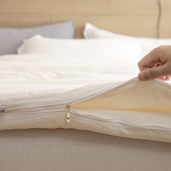 91家纺网 家纺一手货源 找家纺 （总）纪梵茜 2025新款59%大豆原棉被被子被芯场景二-豆朴