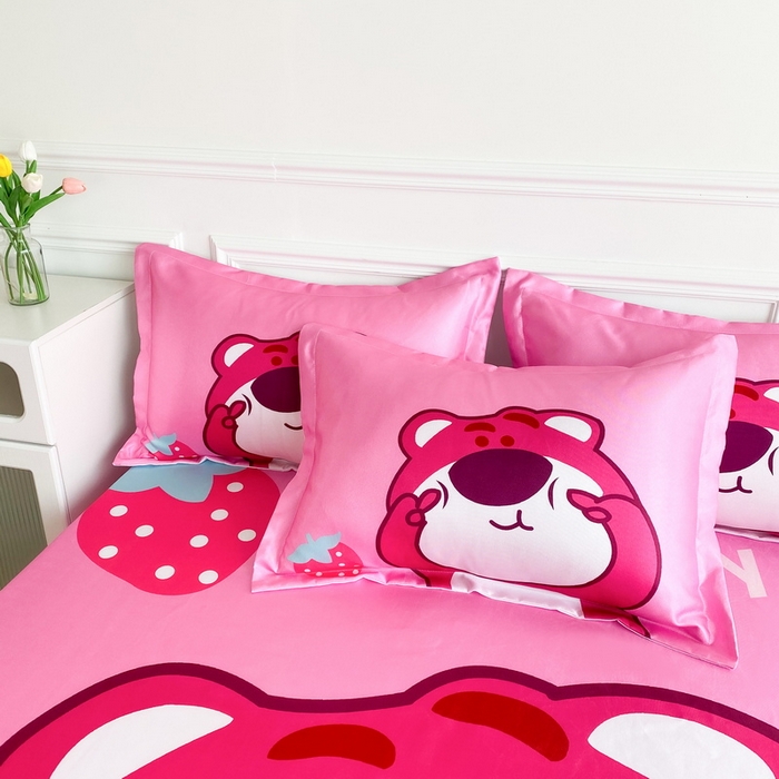 91家纺网 家纺一手货源 找家纺 （总）一电 2025新款夏季卡通冰丝凉席床单床笠可水洗凉席床笠学生宿舍单人裸睡空调席子冰丝席枕套