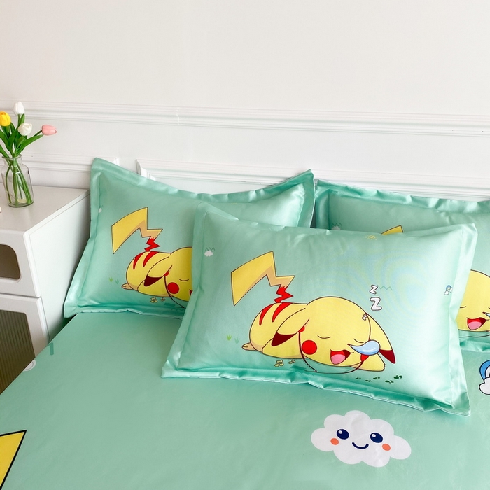 91家纺网 家纺一手货源 找家纺 （总）一电 2025新款夏季卡通冰丝凉席床单床笠可水洗凉席床笠学生宿舍单人裸睡空调席子冰丝席枕套